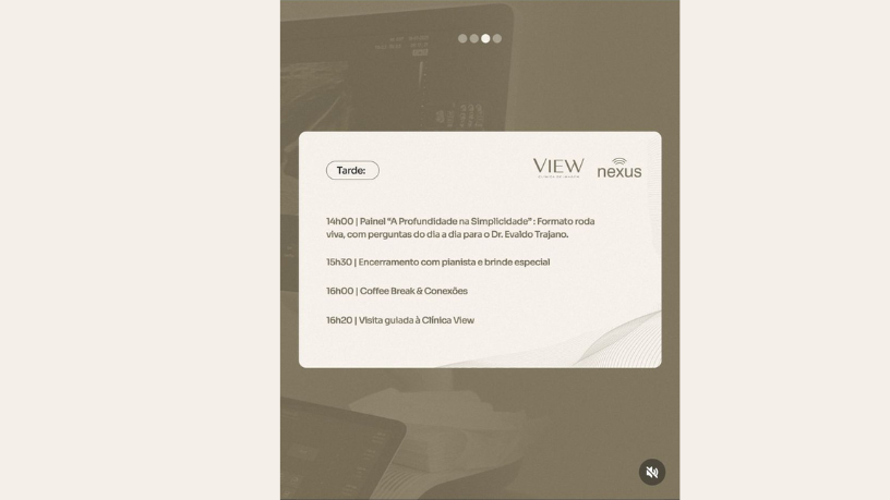 Dra. Thaline Neves apresenta os primeiros passos da Clínica View e os destaques do evento de inauguração View Experience.